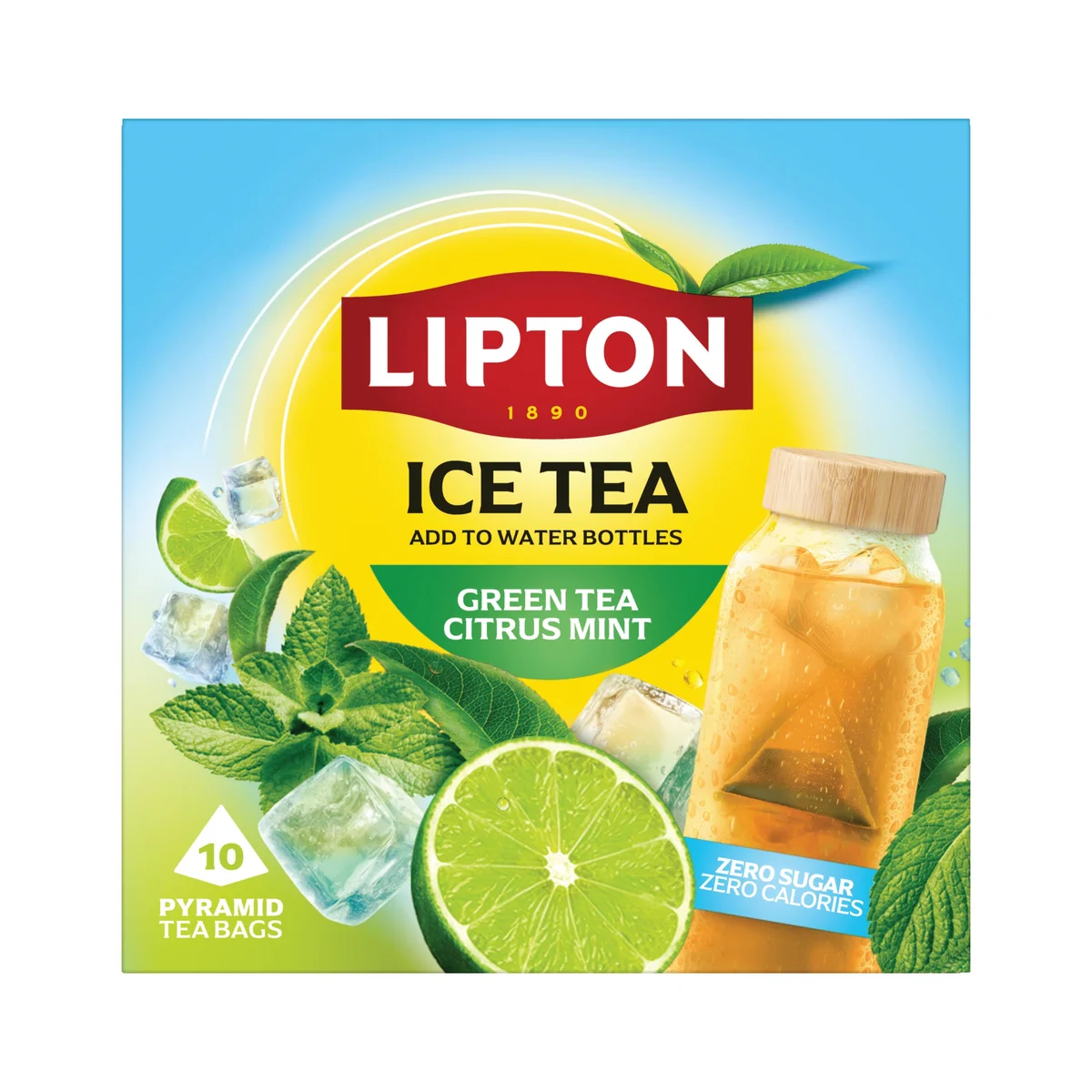 Lipton Ice Tea Infusion Citrus Mint Tea Bags (Pack of 10) 803892 - Image 3