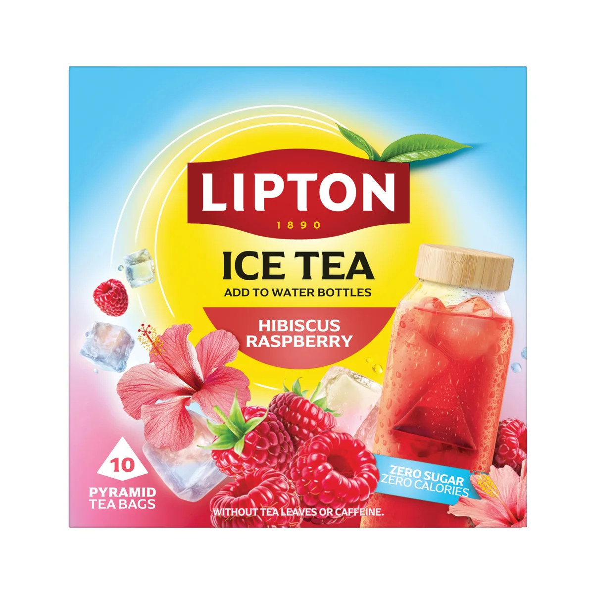 Lipton Ice Tea Infusion Hibiscus Raspberry Tea Bags (Pack of 10) 803884 - Image 3