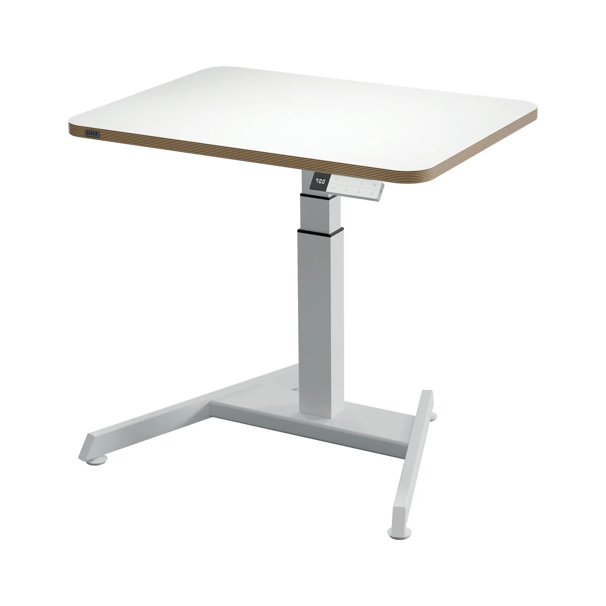 Leitz Ergo Electric Sit/Stand Height Adjustable Desk + Stand Up Reminder Small 800x600x25mm 65341001 - Image 1