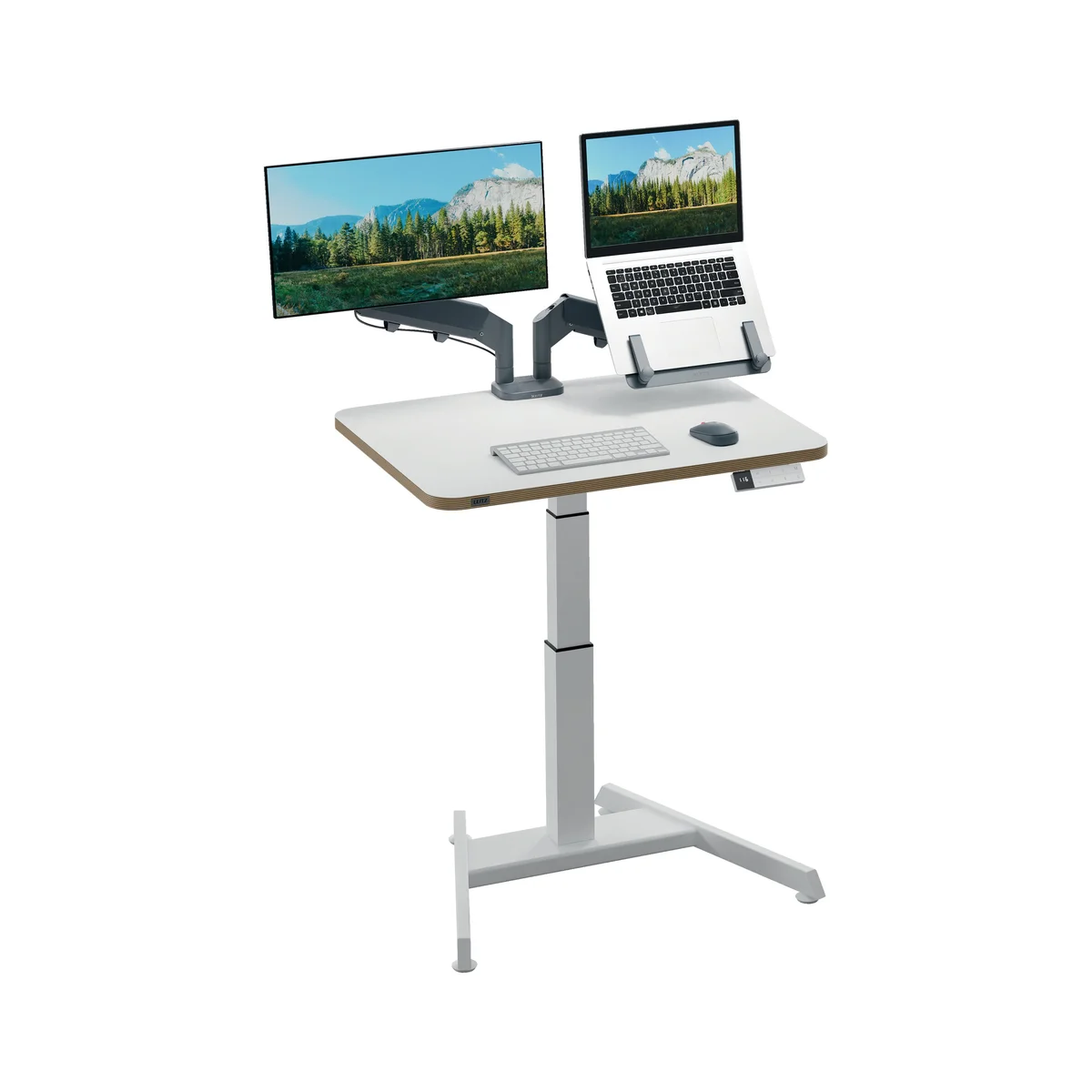 Leitz Ergo Electric Sit/Stand Height Adjustable Desk + Stand Up Reminder Small 800x600x25mm 65341001 - Image 3