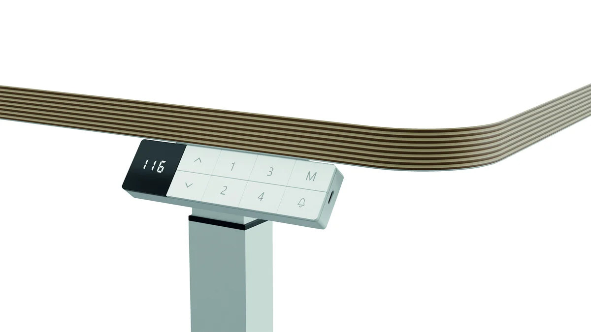 Leitz Ergo Electric Sit/Stand Height Adjustable Desk + Stand Up Reminder Small 800x600x25mm 65341001 - Image 4
