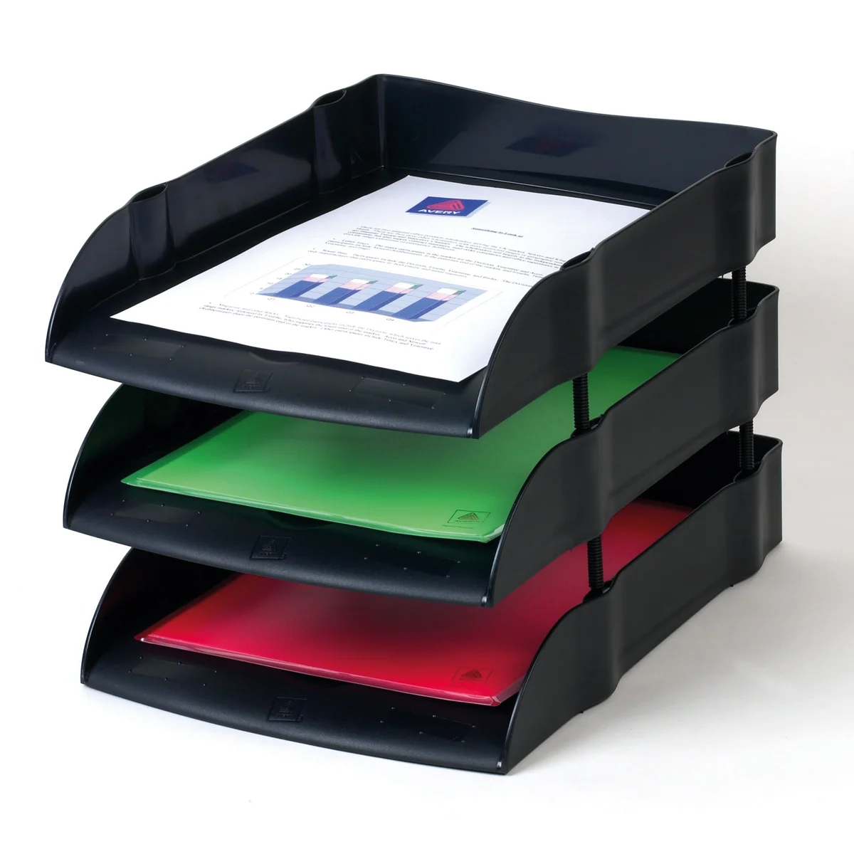 Avery Letter Risers 75mm Plastic Black (Pack of 4) 403 - Image 2