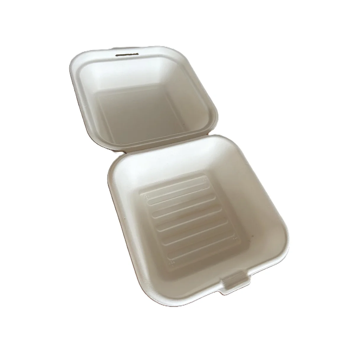 MyCafe Bagasse Burger Box 6x6  Inch (Pack of 500) MYC10940 - Image 2