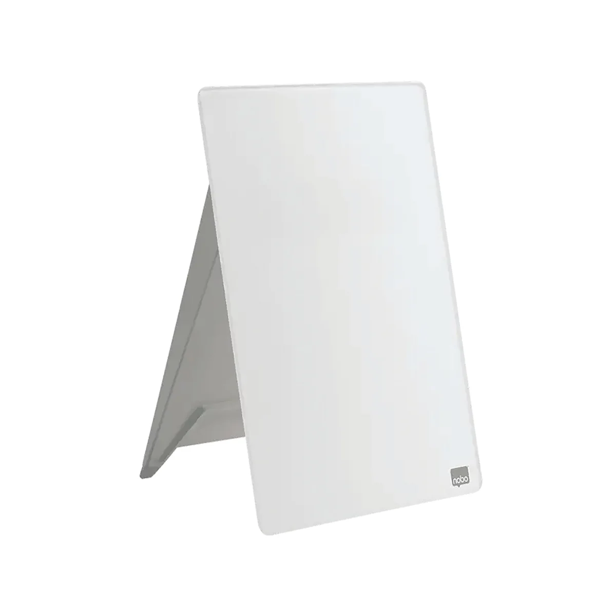 Nobo Desktop Dry Erase Glass Surface Whiteboard Easel Brilliant White 216x297mm 1905173 - Image 1