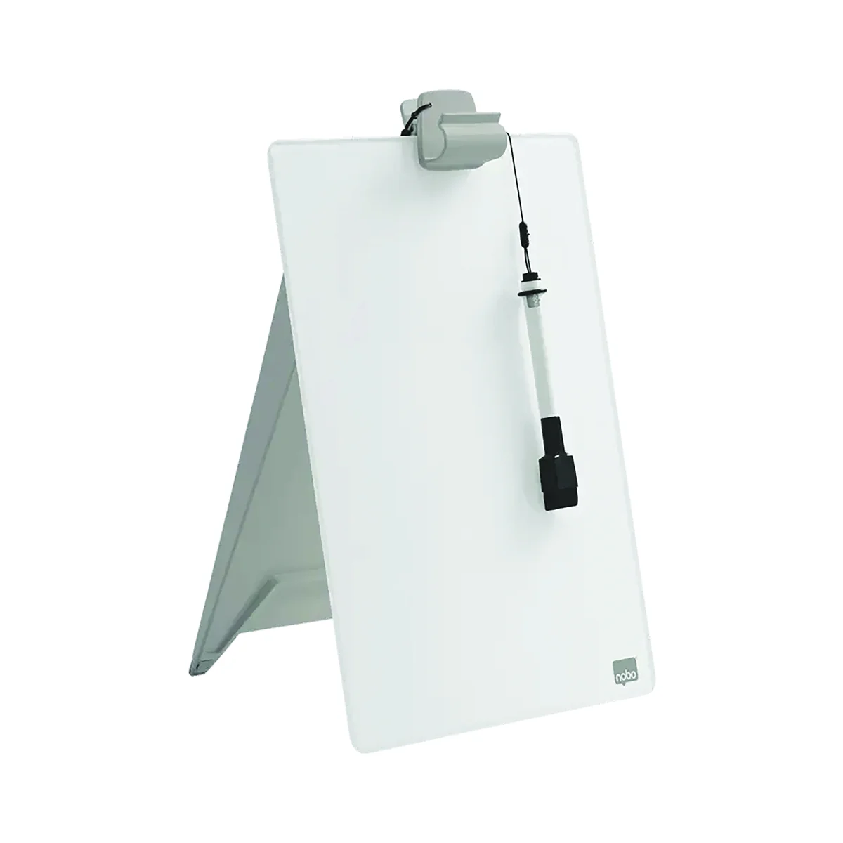 Nobo Desktop Dry Erase Glass Surface Whiteboard Easel Brilliant White 216x297mm 1905173 - Image 4