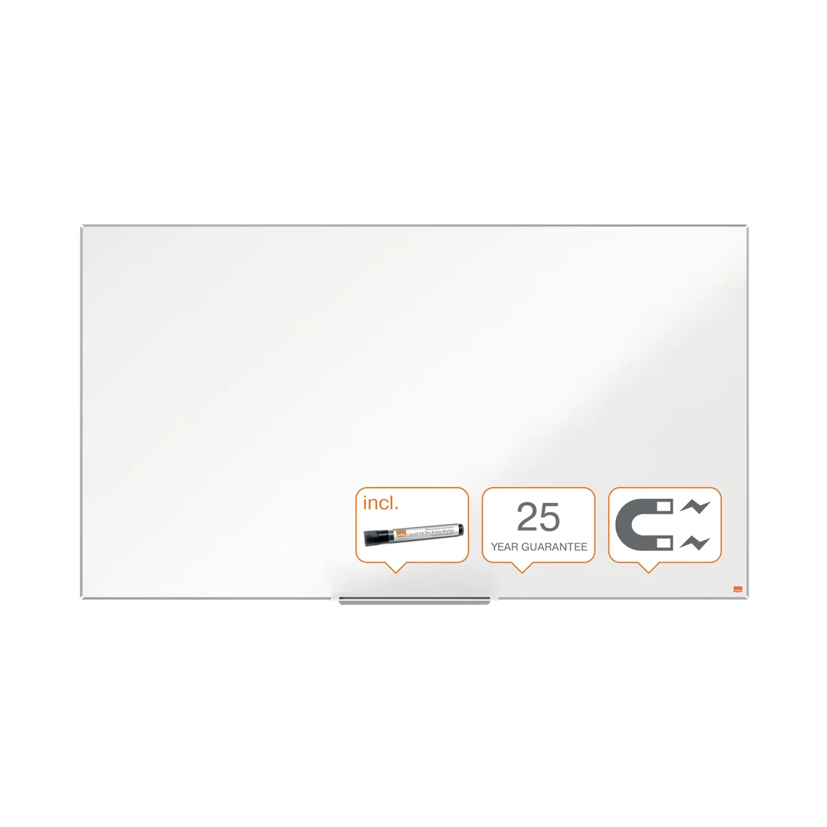 Nobo Impression Pro Widescreen Steel Magnetic Whiteboard 890x500mm 1915254 - Image 2
