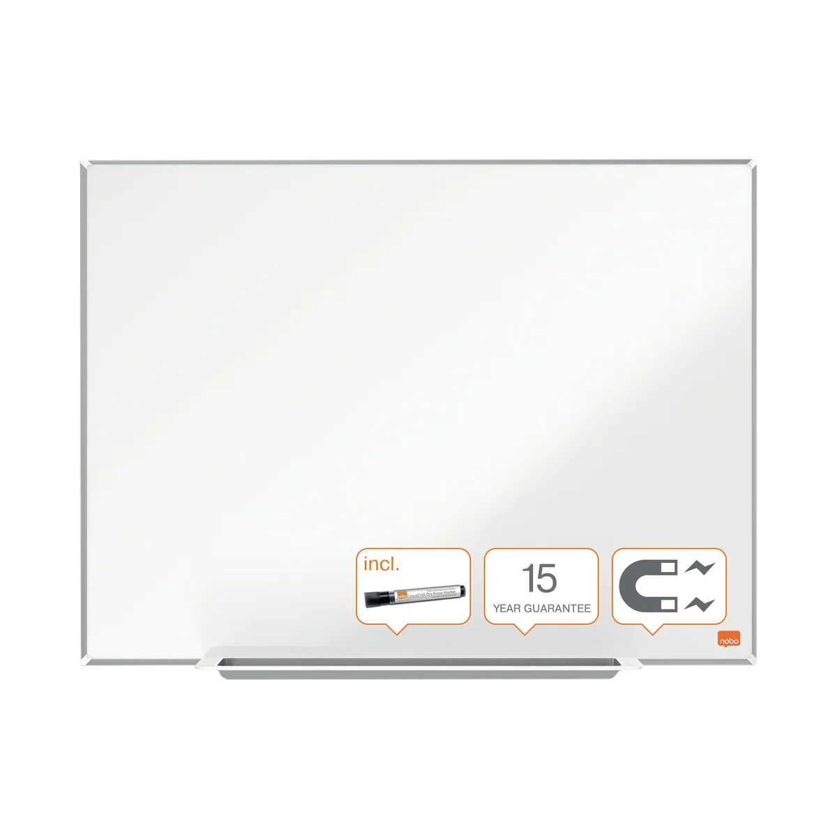 Nobo Impression Pro Steel Magnetic Whiteboard 1200x900mm 1915403 - Image 2