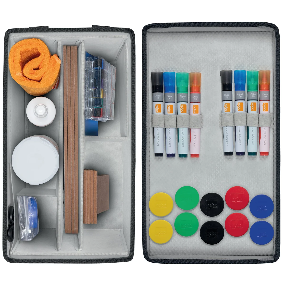 Nobo Whiteboard Accessories Kit Bag Grey 1915711 - Image 3