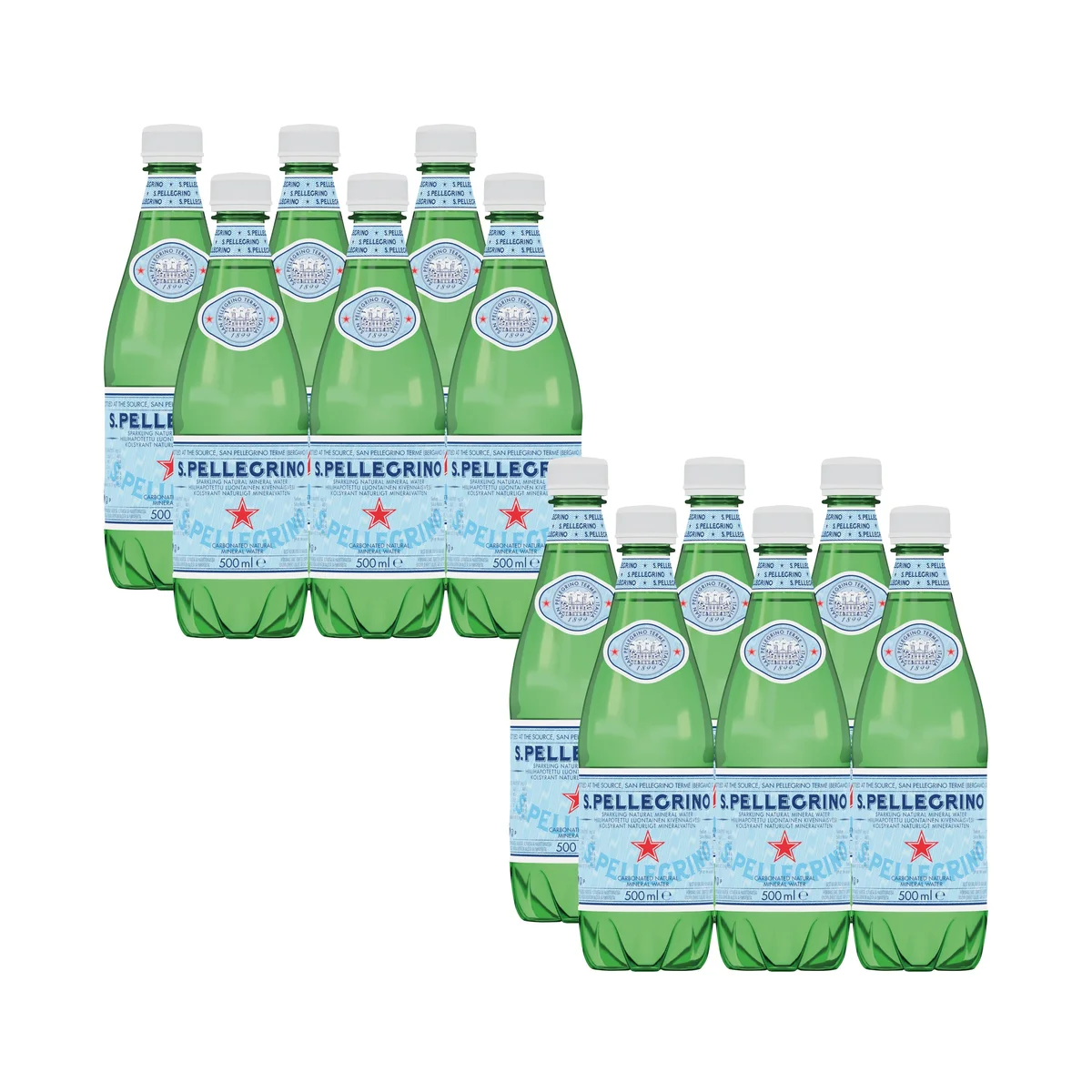 San Pellegrino Sparkling Natural Mineral Water 500ml Bottles (Pack of 12) 00051 - Image 2
