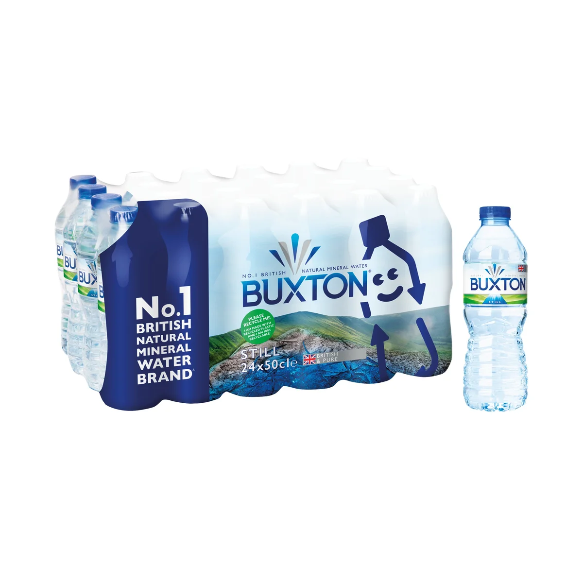 Buxton Still Mineral Water 50cl Plastic Bottles (Pack of 24) 12020200 - Image 2