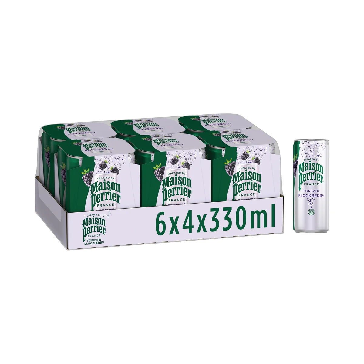 Maison Perrier Sparkling Water Forever Blackberry 330ml Can (Pack of 24) 13144290 - Image 2