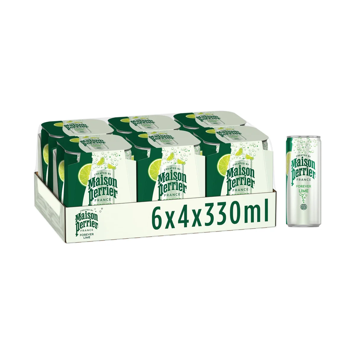 Maison Perrier Forever Lime Sparkling Water 330ml Can (Pack of 24) 13144521 - Image 3