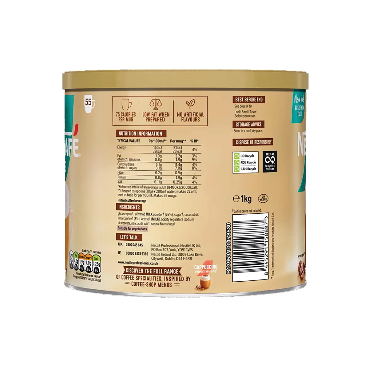 Nescafe Latte Coffee Tin 1kg 12579710 - Image 3