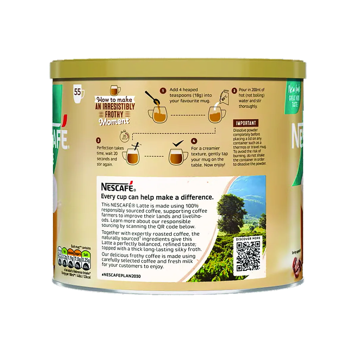 Nescafe Latte Coffee Tin 1kg 12579710 - Image 4