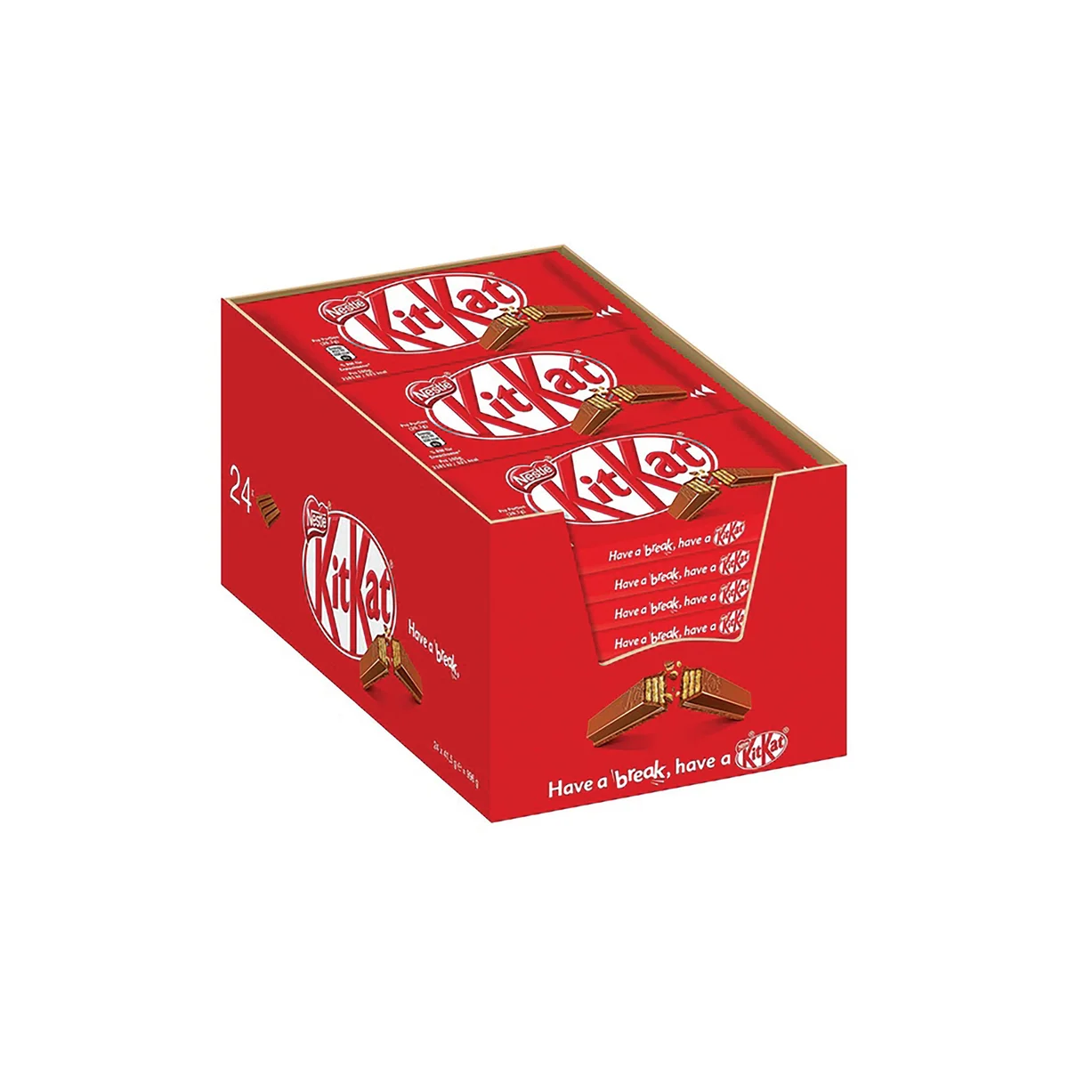 Nestle KitKat Four Finger Milk Chocolate (24 Pack) 12351222 - Image 2