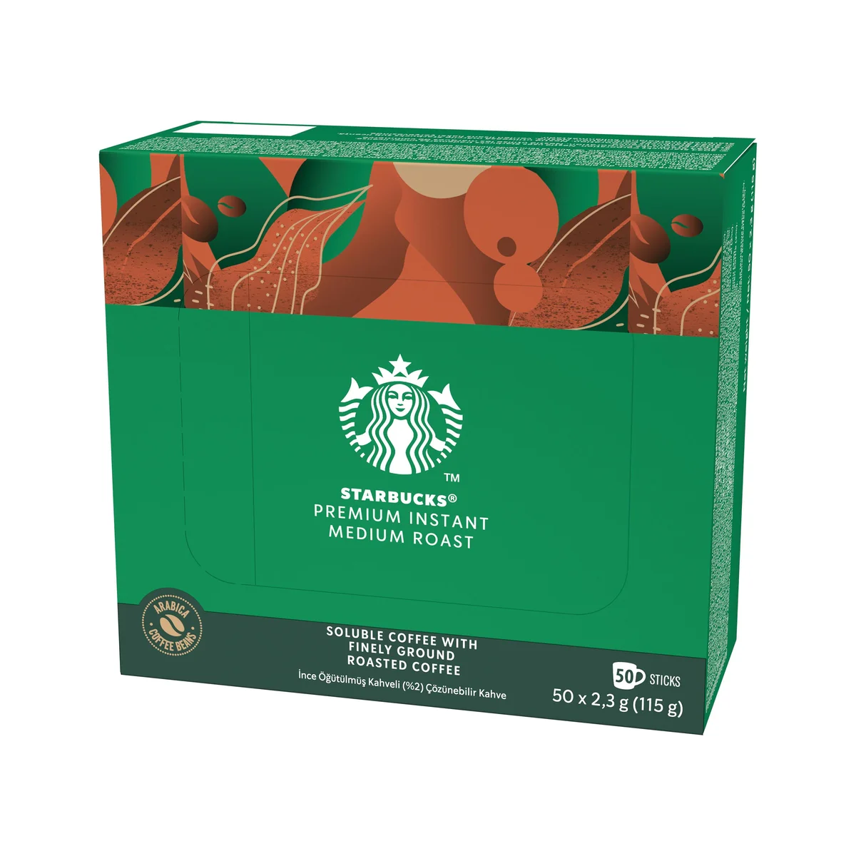 Starbucks Medium Roast Premium Instant Coffee Sachets (Pack of 50) 12604428 - Image 2