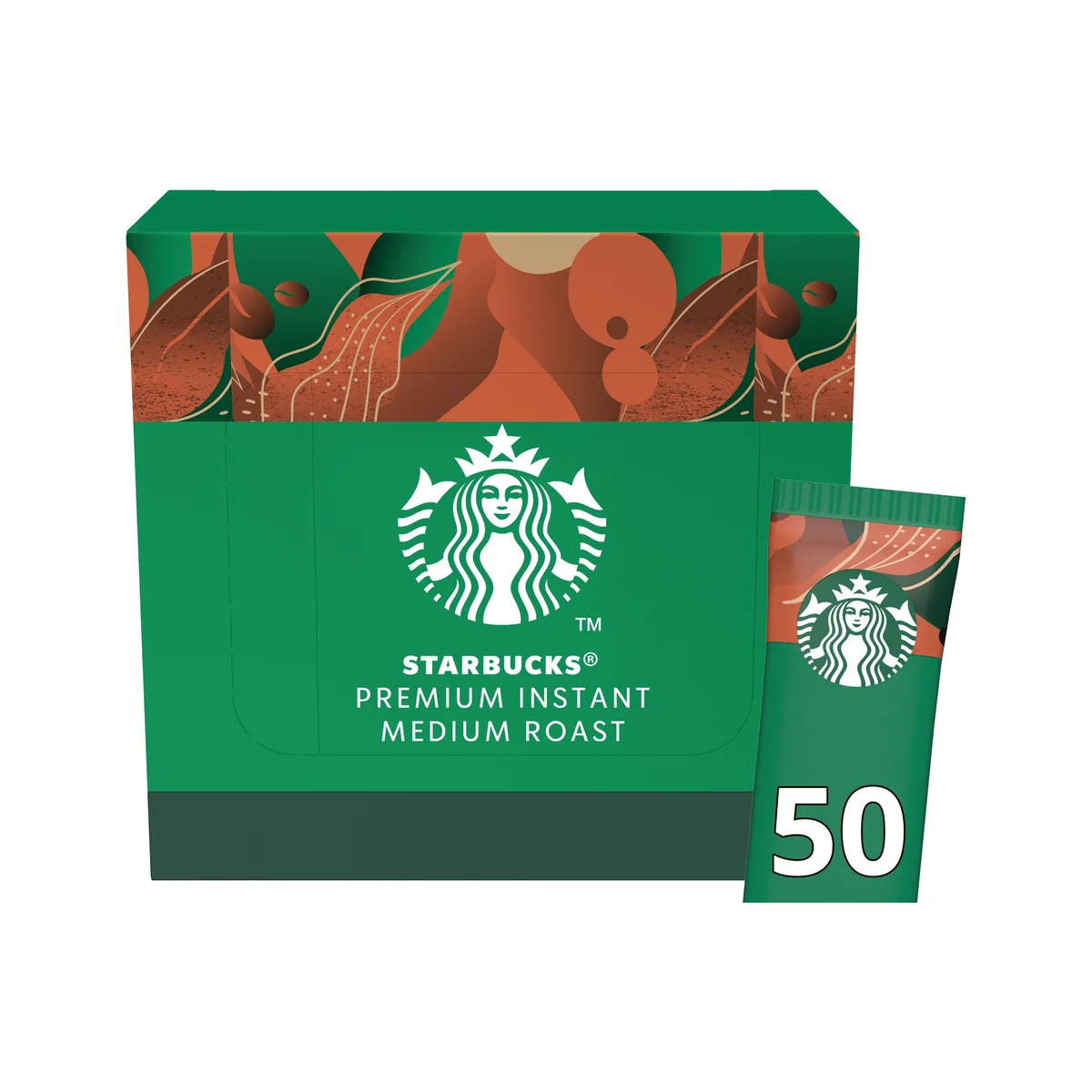 Starbucks Medium Roast Premium Instant Coffee Sachets (Pack of 50) 12604428 - Image 3