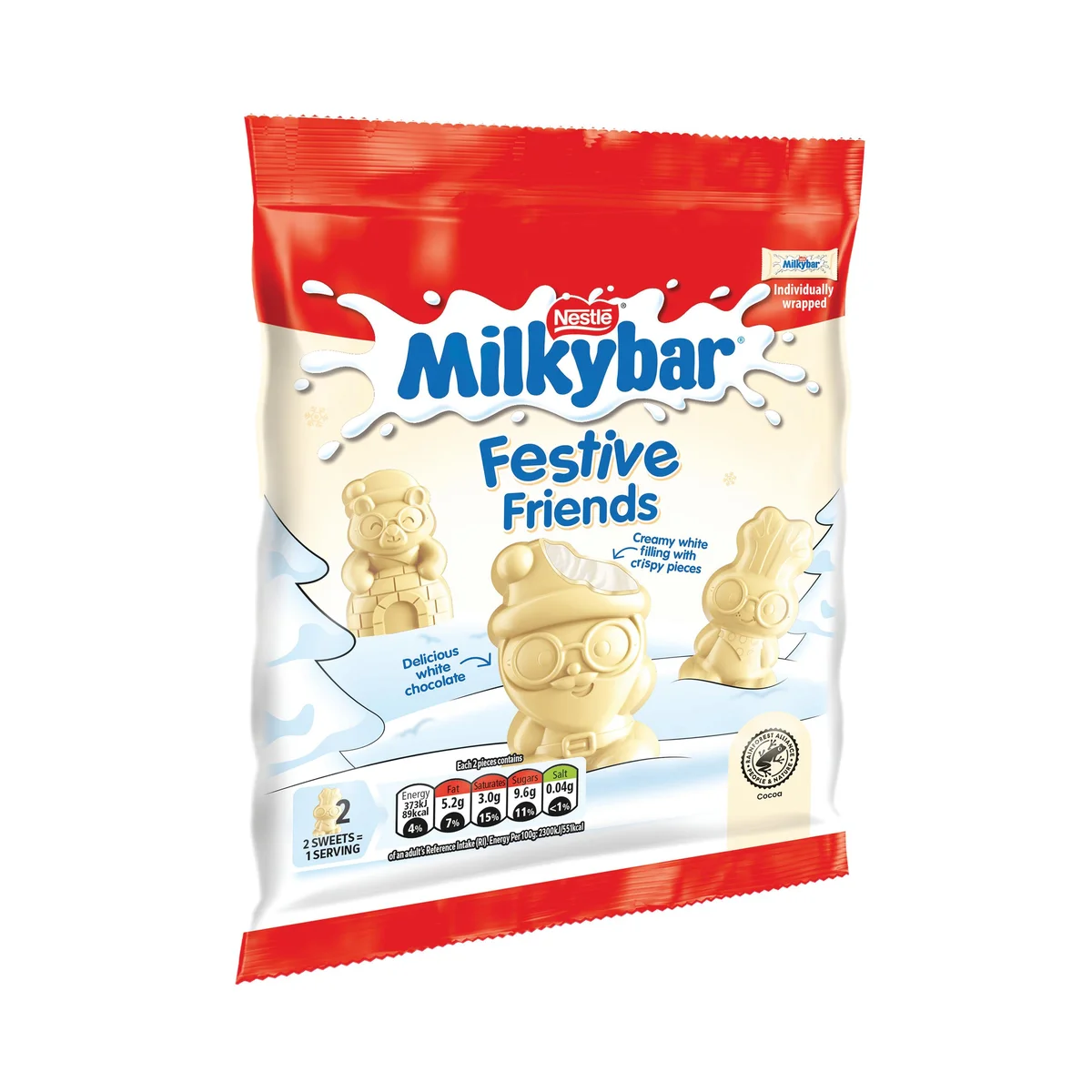 Nestle Milkybar Festive Friends White Chocolate Bag 57g 12480505EA - Image 2