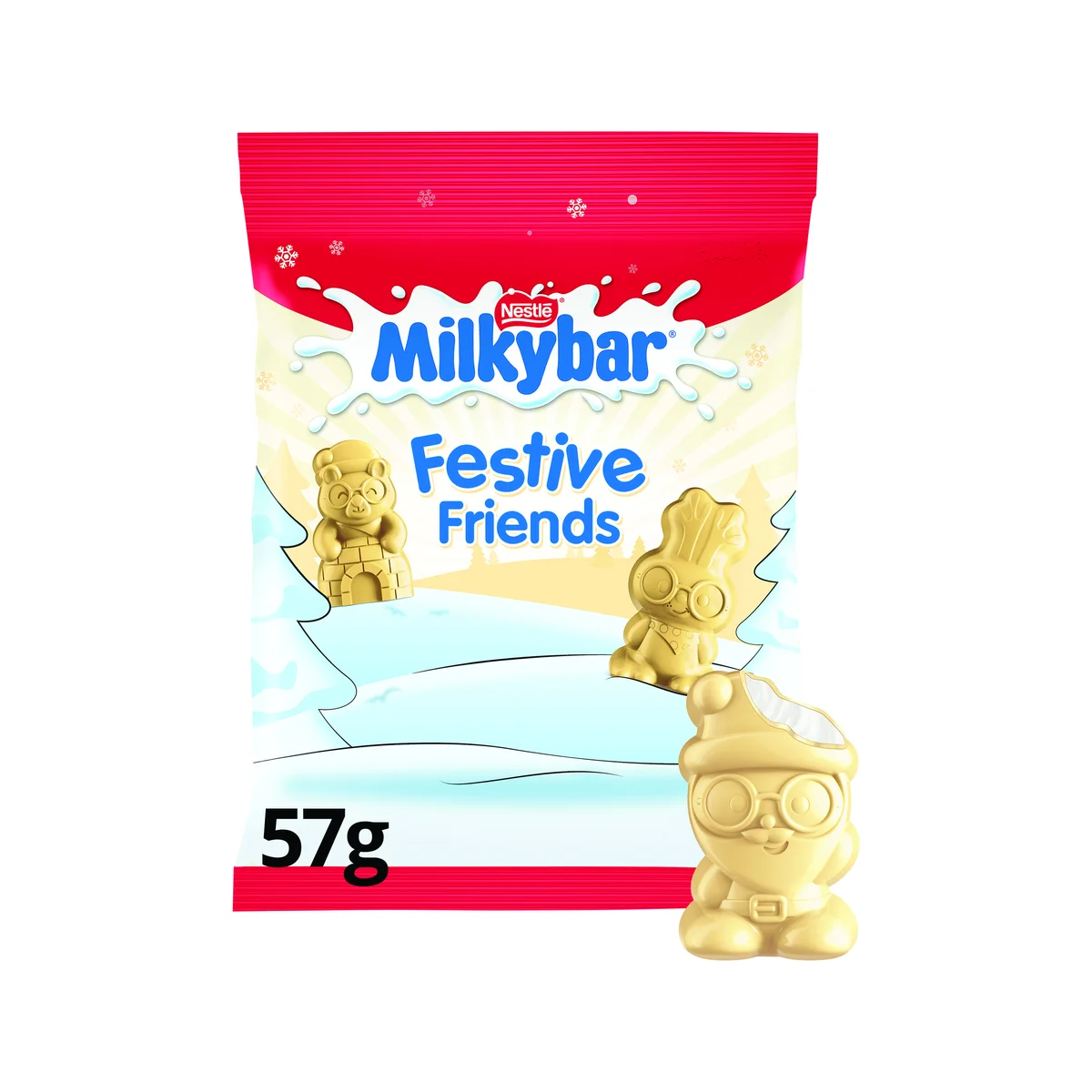 Nestle Milkybar Festive Friends White Chocolate Bag 57g 12480505EA - Image 4