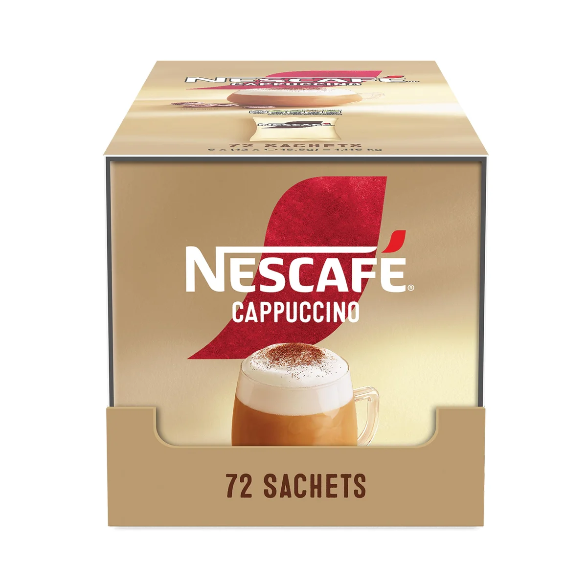 Nescafe Cappuccino Sweetened Coffee Sachets (Pack of 72) 12596949 - Image 2