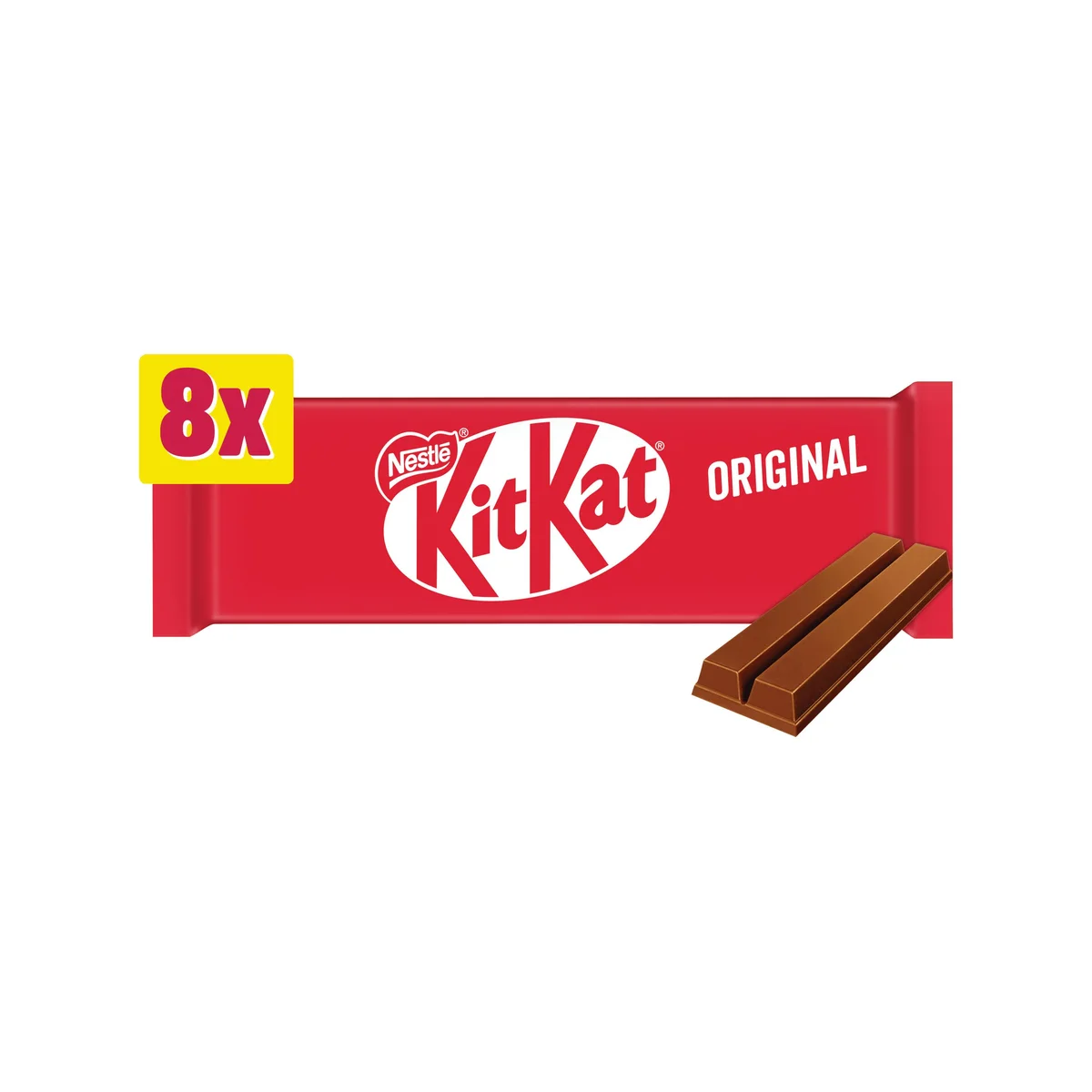 Nestle KitKat 2 Finger Milk Chocolate Bar (Pack of 8) 12602051 - Image 3