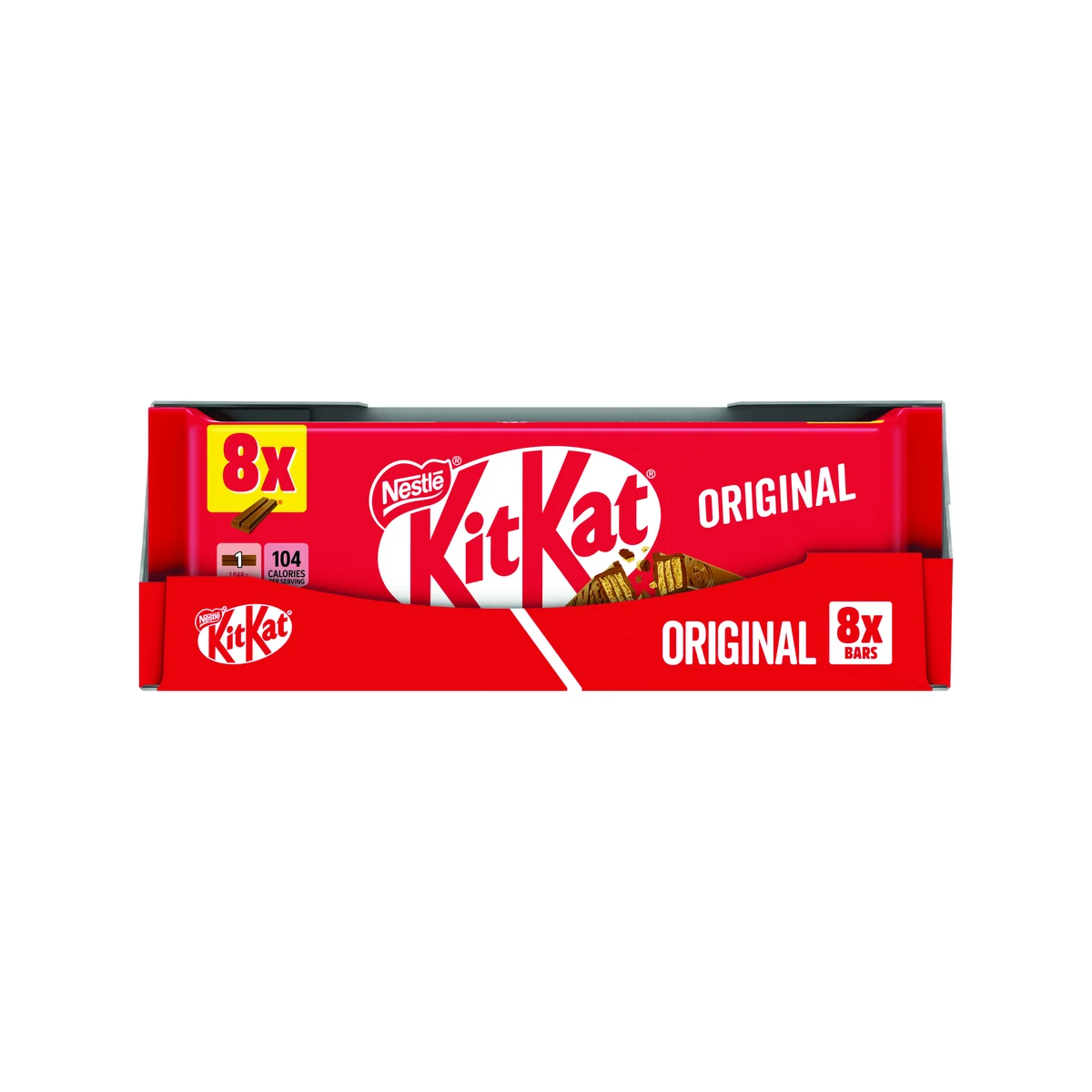 Nestle KitKat 2 Finger Milk Chocolate Bar (Pack of 8) 12602051 - Image 4