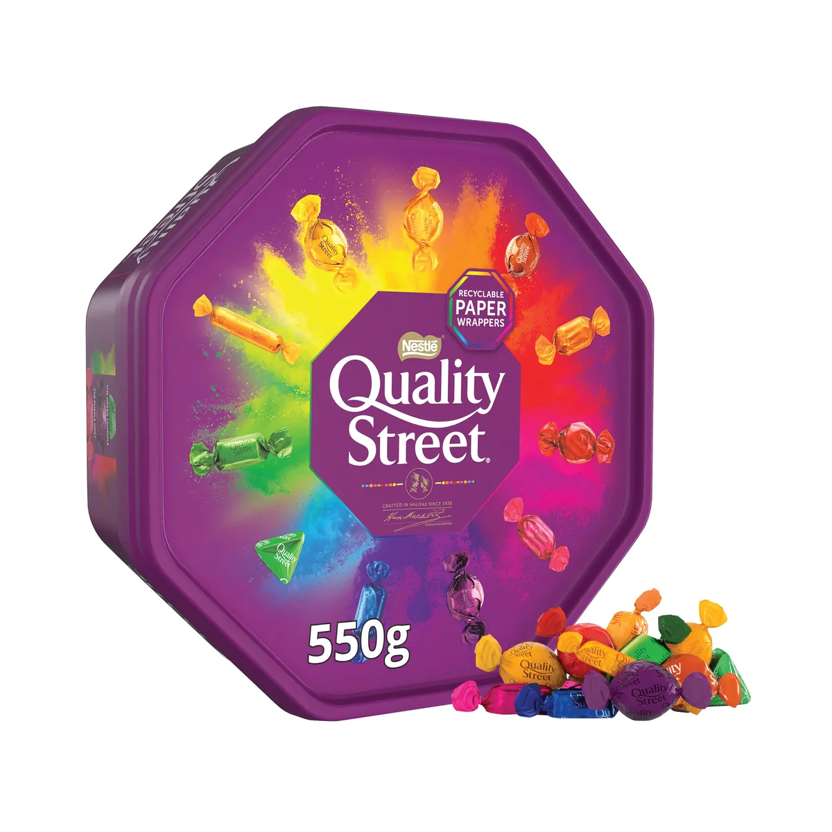 Nestle Quality Street Chocolate Tub 550g 12606305 - Image 3