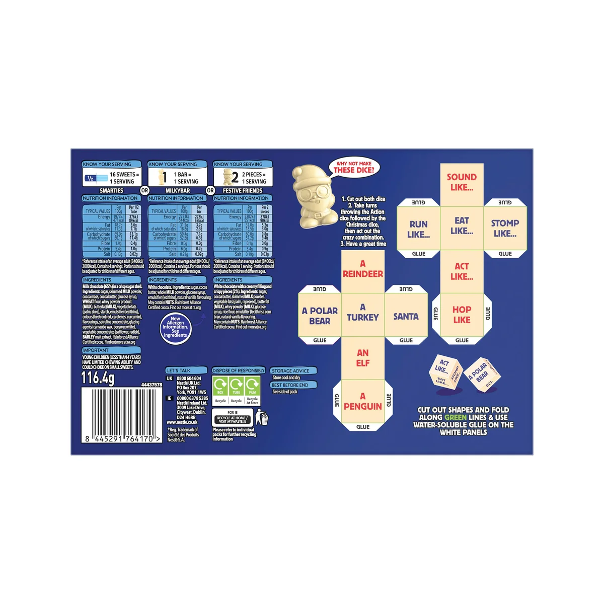 Nestle Kids Smarties and Milkybar Selection Box Medium 116.4g 13963716 - Image 3