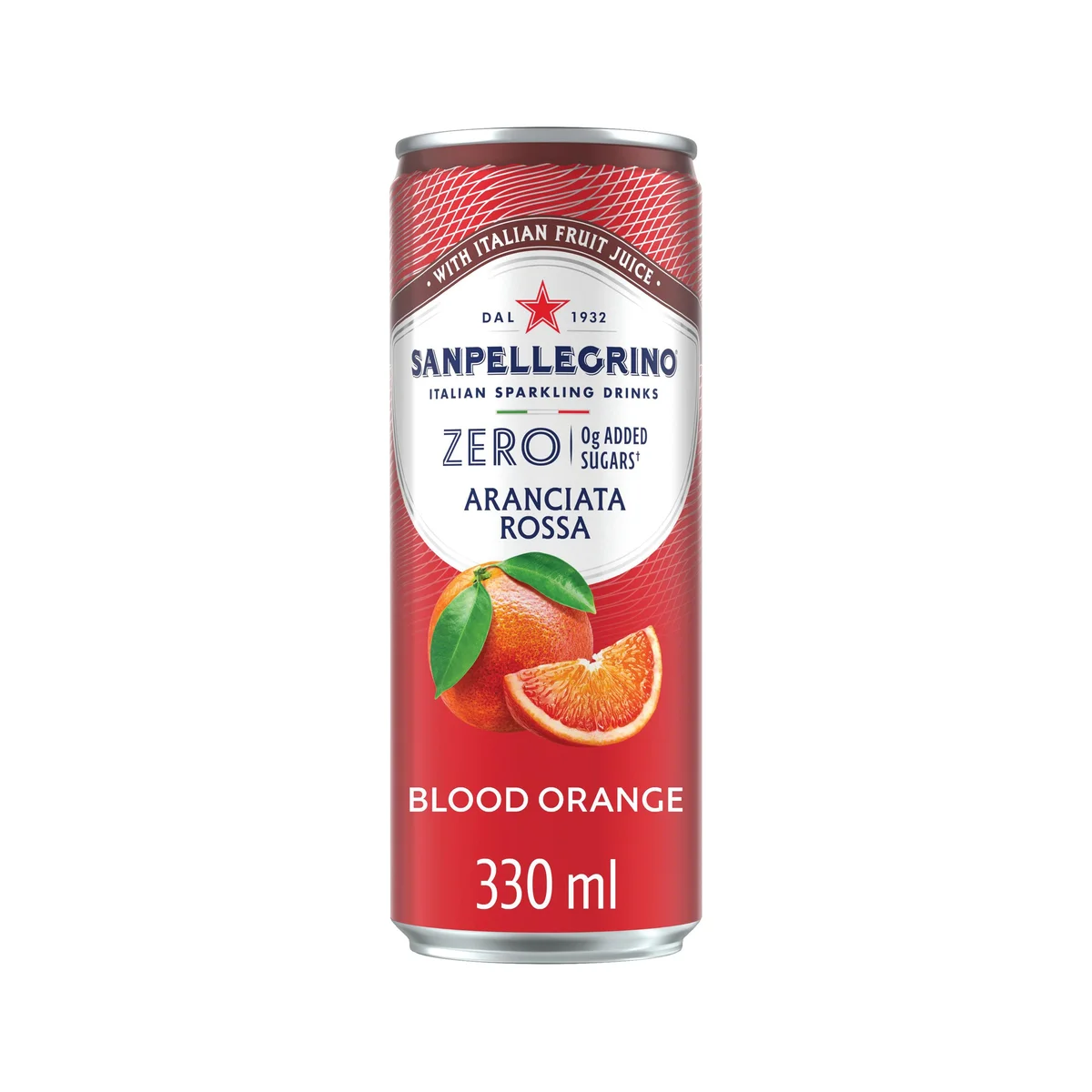 San Pellegrino Zero Fruit Beverages Blood Orange 330ml Can (Pack of 24) 12602787 - Image 3