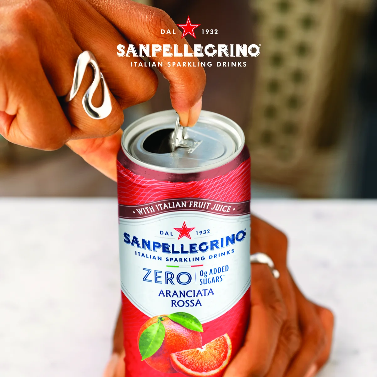 San Pellegrino Zero Fruit Beverages Blood Orange 330ml Can (Pack of 24) 12602787 - Image 4