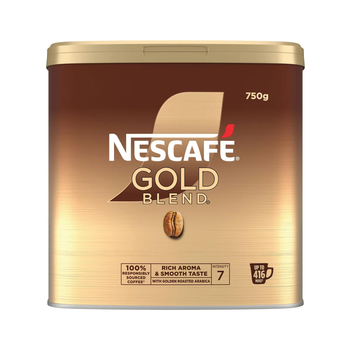 Nescafe Gold Blend Coffee Tin 750g Pack of 2 Buy 2 Get FOC KitKat 4 Finger Milk Chocolate Pack of 24 - Image 2