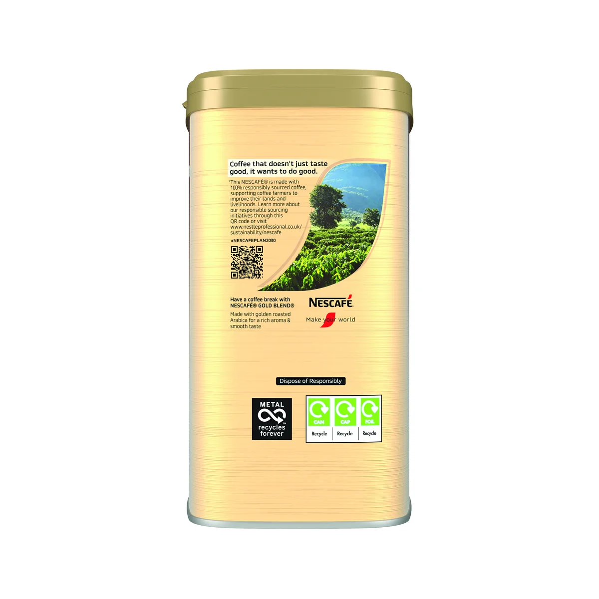 Nescafe Gold Blend Coffee Tin 750g Pack of 2 Buy 2 Get FOC KitKat 4 Finger Milk Chocolate Pack of 24 - Image 4