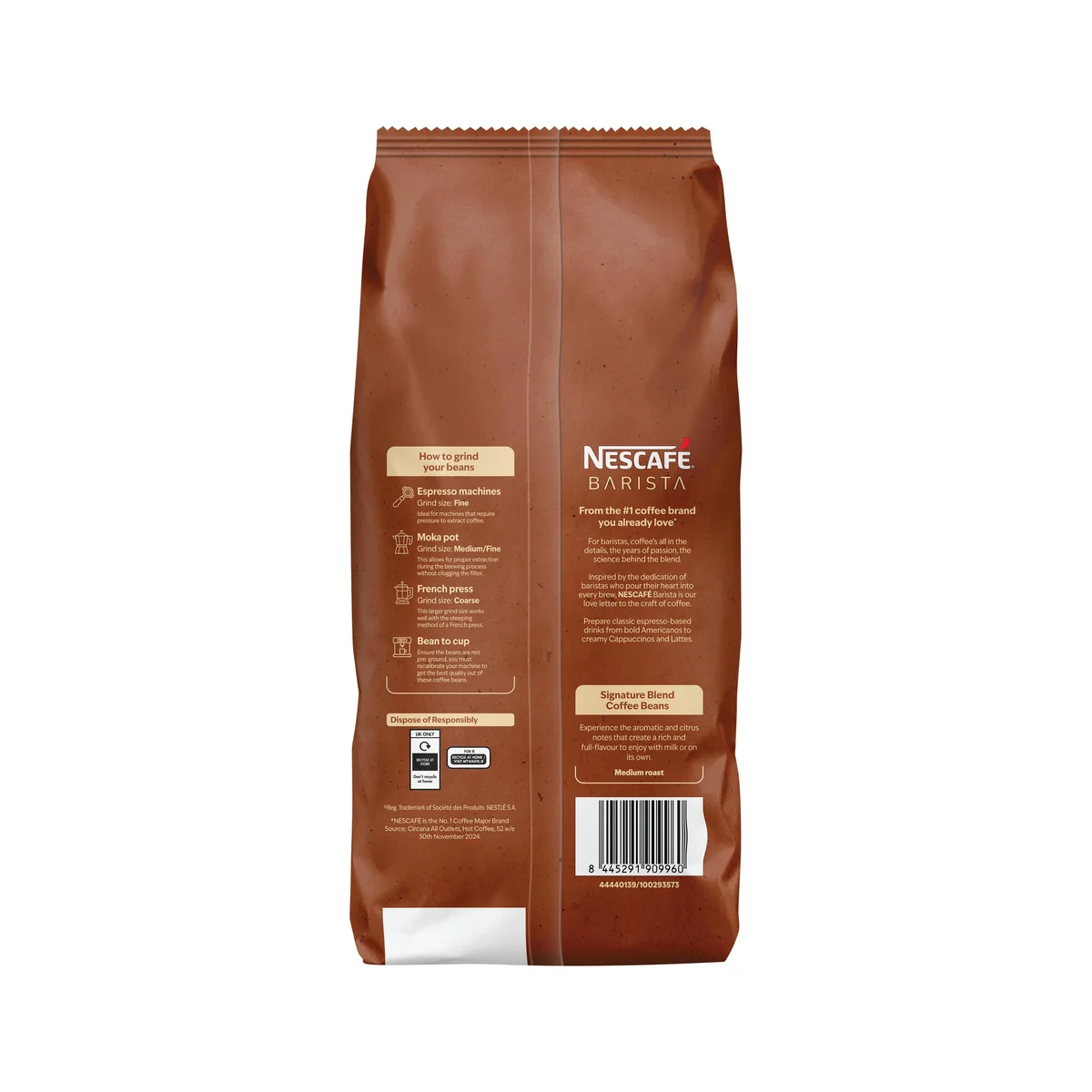 Nescafe Barista Signature Blend Coffee Beans 1Kg 12625018 - Image 2