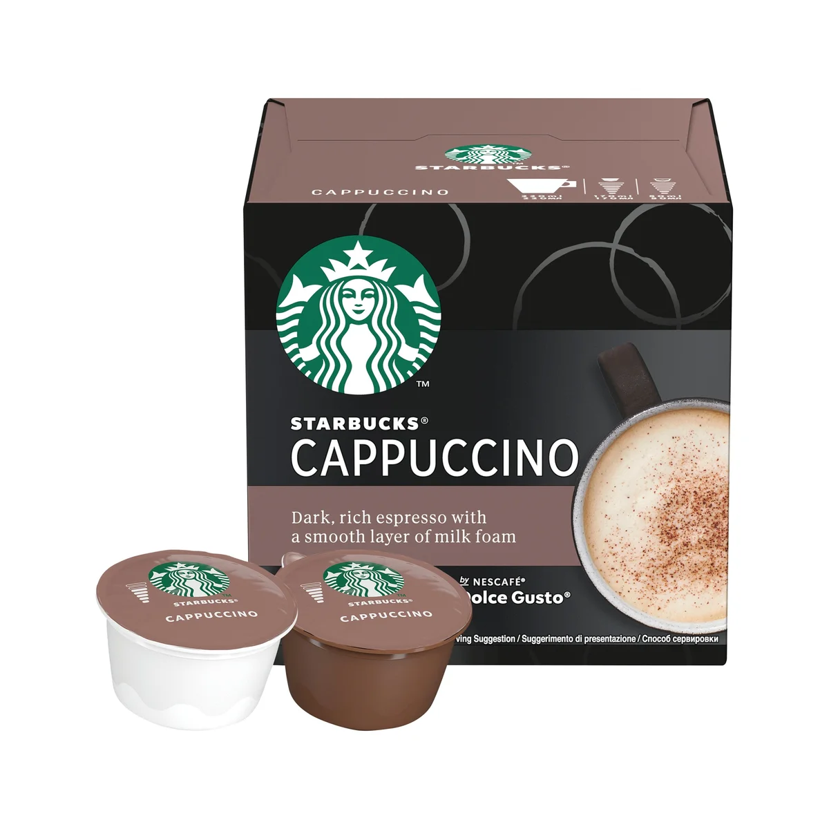 Nescafe Dolce Gusto Starbucks Cappuccino Coffee Pods (Pack of 36) 12551732 - Image 2