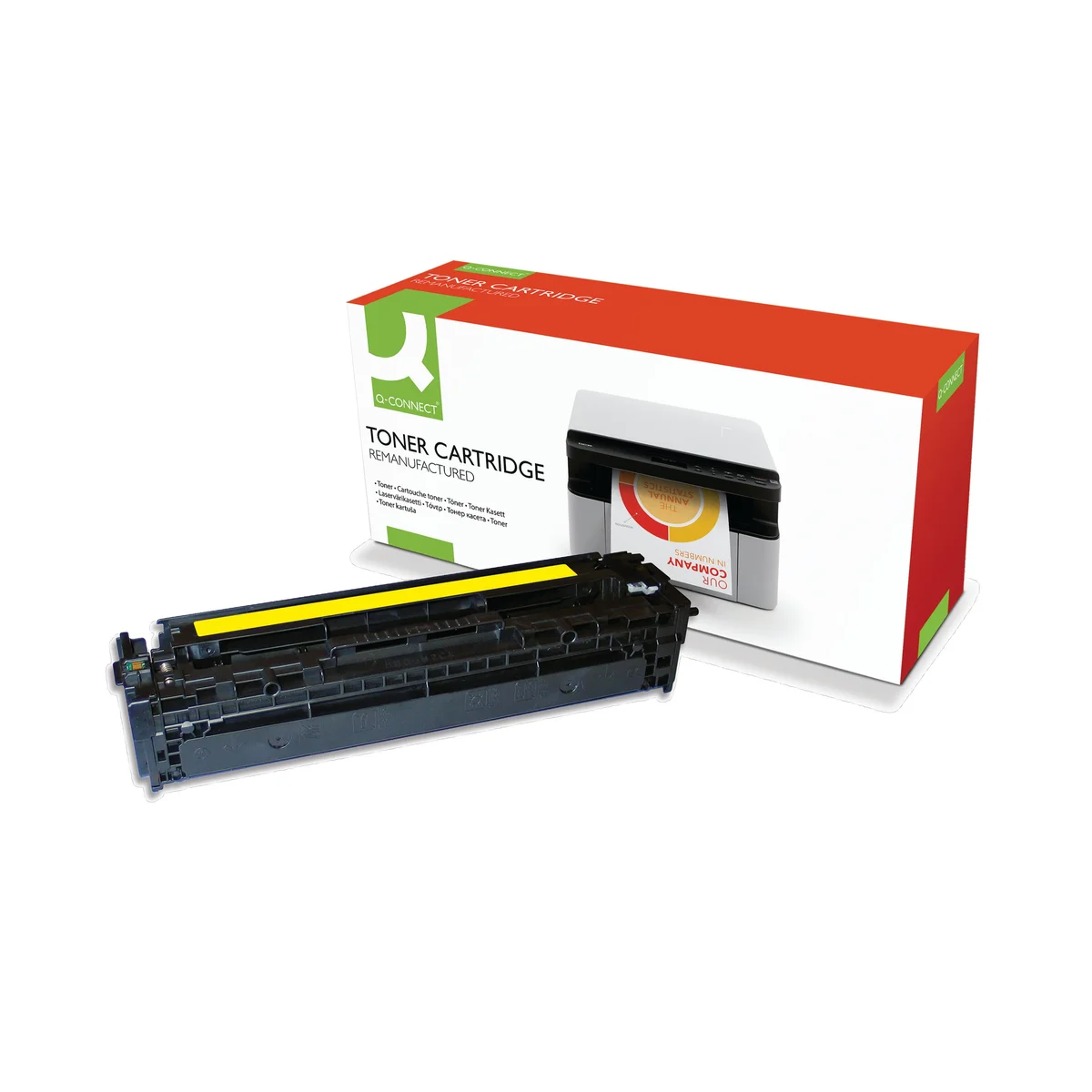 Q-Connect Compatible Toner Cartridge Yellow For HP CF212A CF212A-COMP - Image 2