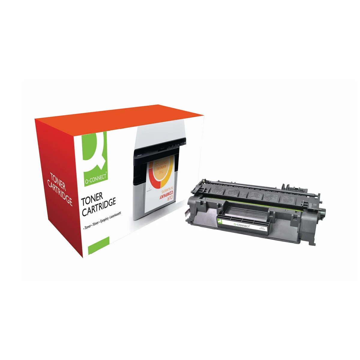 Q-Connect Compatible Toner Cartridge Black For HP CF280A CF280A-COMP - Image 1