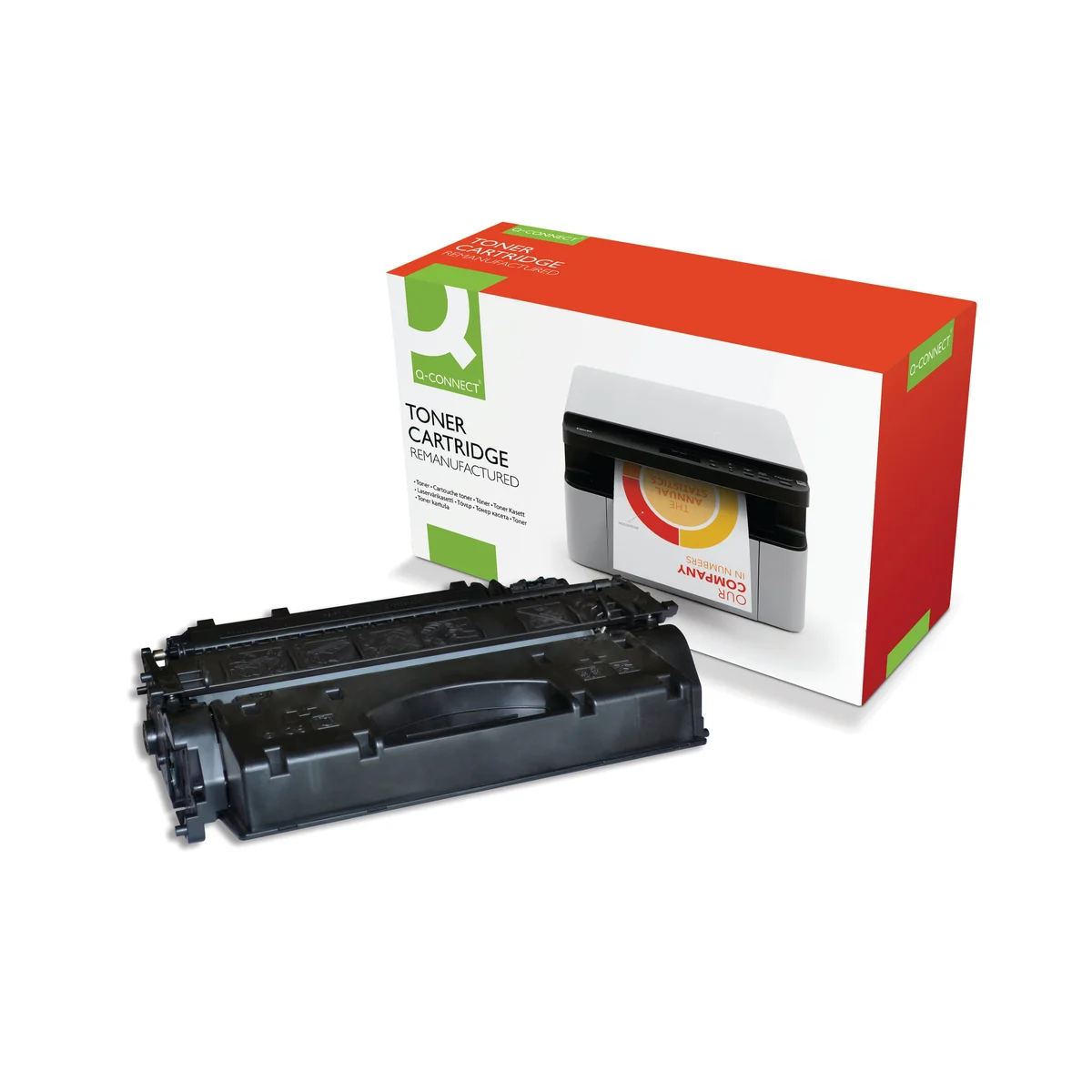 Q-Connect Compatible Toner Cartridge High Yield Black For HP CF280X CF280X-COMP - Image 2