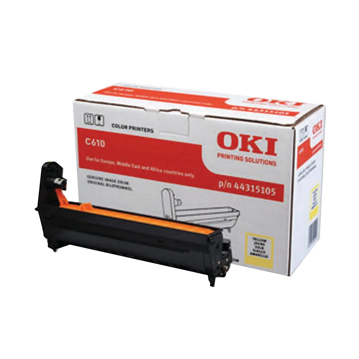 Oki C610 20K Image Drum Yellow 44315105