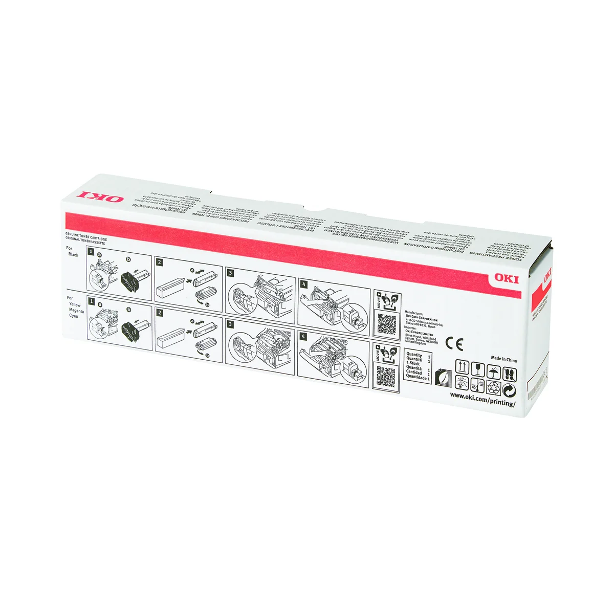 Oki C824 5K Toner Cartridge Black 47095704 - Image 4