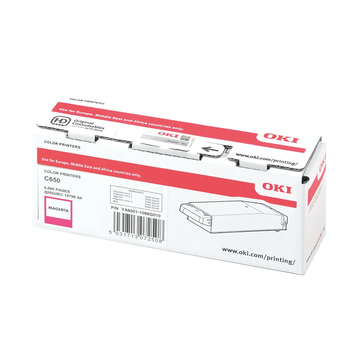 Oki C650 6K Toner Cartridge Magenta 09006128 - Image 3