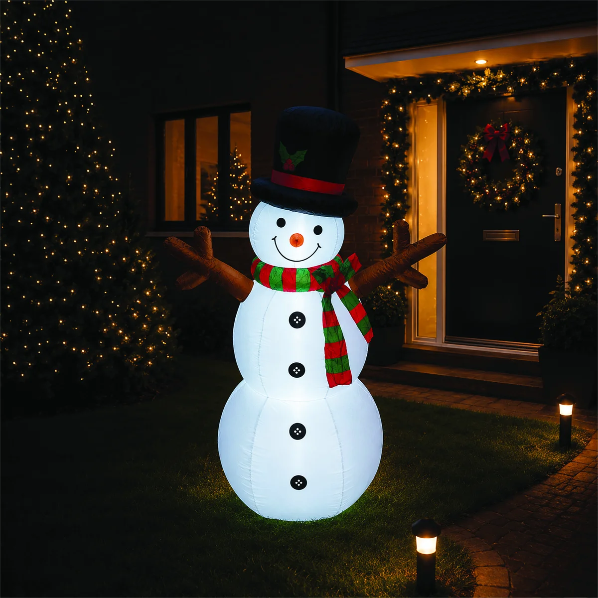 LED Outdoor/Indoor Inflatable Snowman 1800mm GH9044 - Image 4