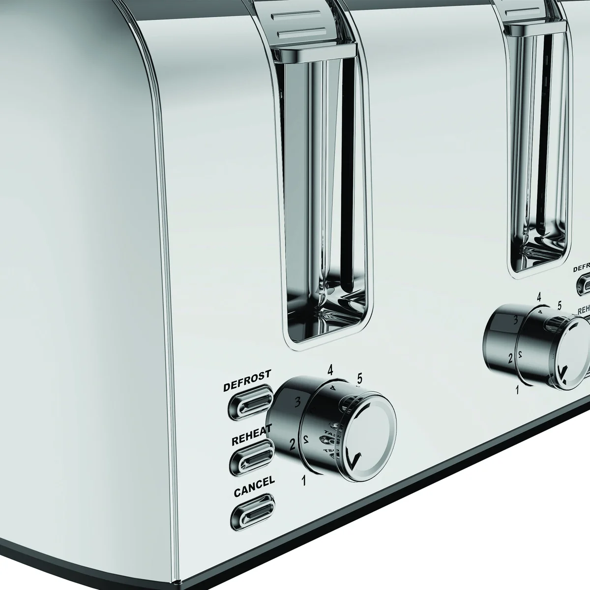 Igenix 4 Slice Toaster 1500W Stainless Steel IGT0409SS - Image 4