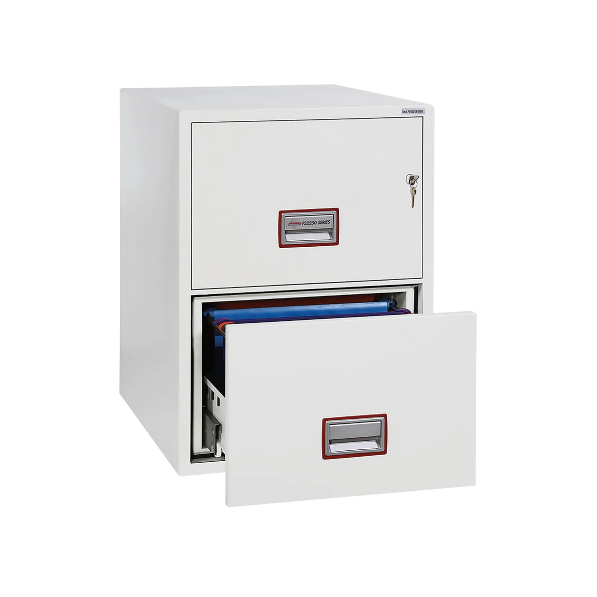 Phoenix World Class 2 Drawer Vertical Fire Rated Filing Cabinet Key Lock FS2252K - Image 2