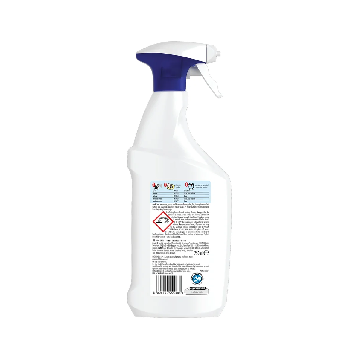 Viakal Professional Disinfectant Limescale and Washroom Cleaner Spray 750ml (Pack of 10) PX95989C - Image 2
