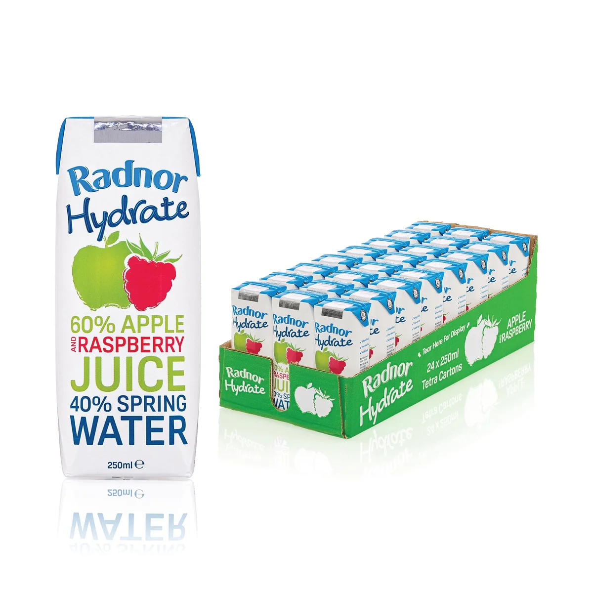 Radnor Hills Hydrate Water Tetra Pak Apple and Raspberry 250ml (Pack of 12) T-RH25AR/24 - Image 2
