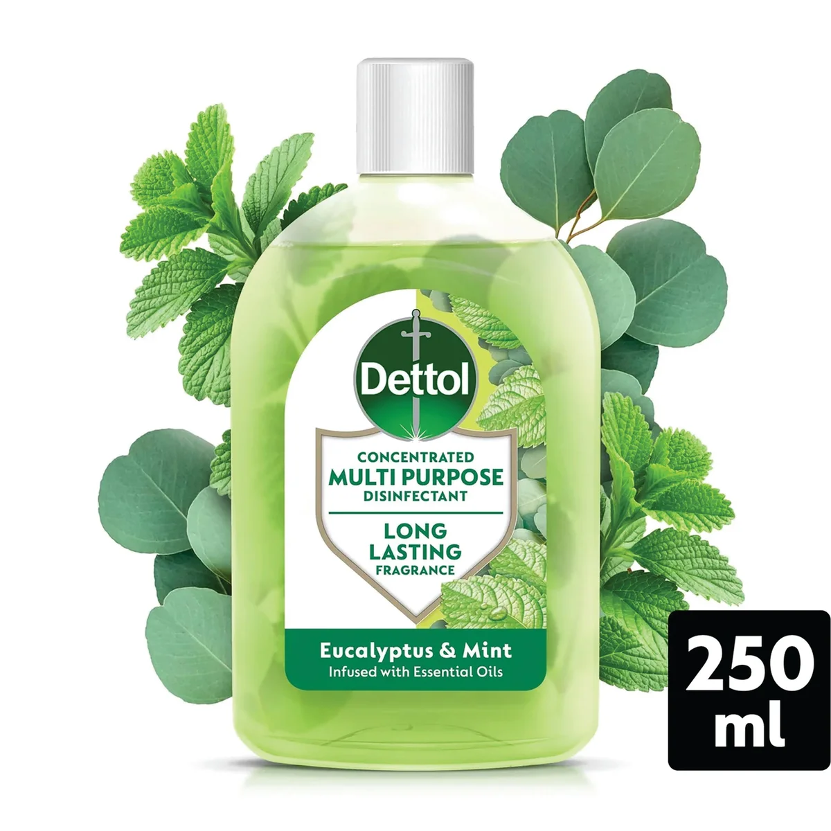 Dettol Concentrated Disinfectant Eucalyptus + Mint 250ml 3319738 - Image 2