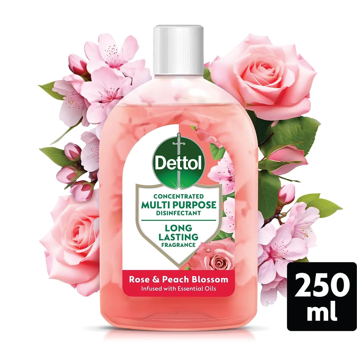 Dettol Concentrated Disinfectant Rose + Peach Blossom 250ml 3319740 - Image 2