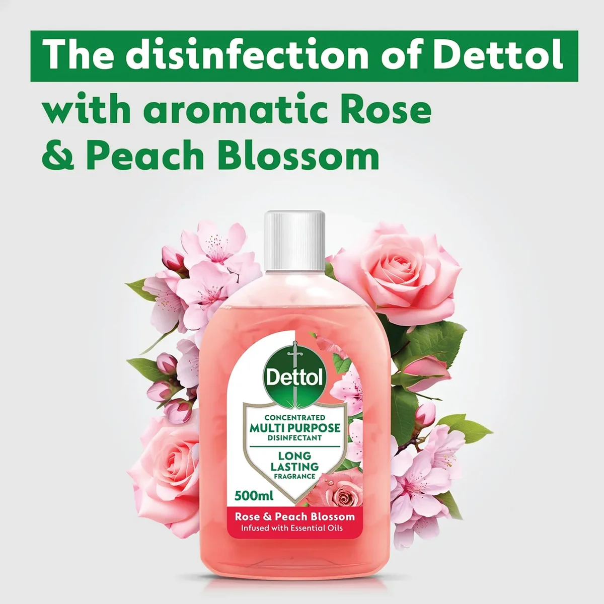 Dettol Concentrated Disinfectant Rose + Peach Blossom 250ml 3319740 - Image 3