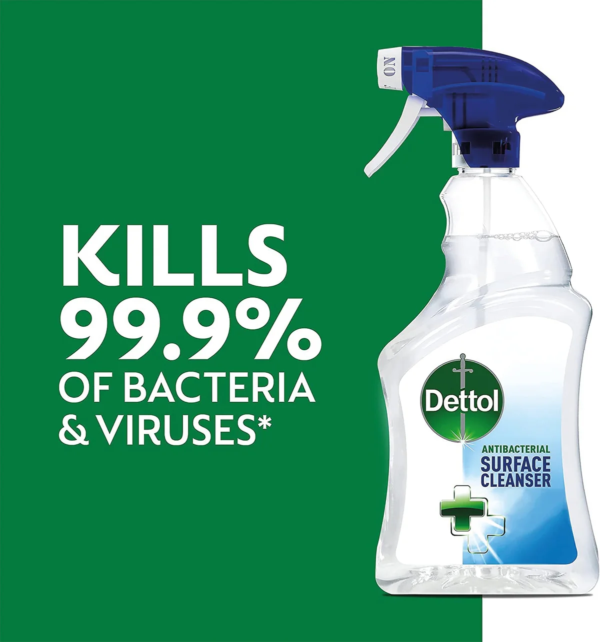 Dettol Antibacterial Cleaning Spray Refill Pouch 1.2 Litres (Pack of 4) 3109241 - Image 2