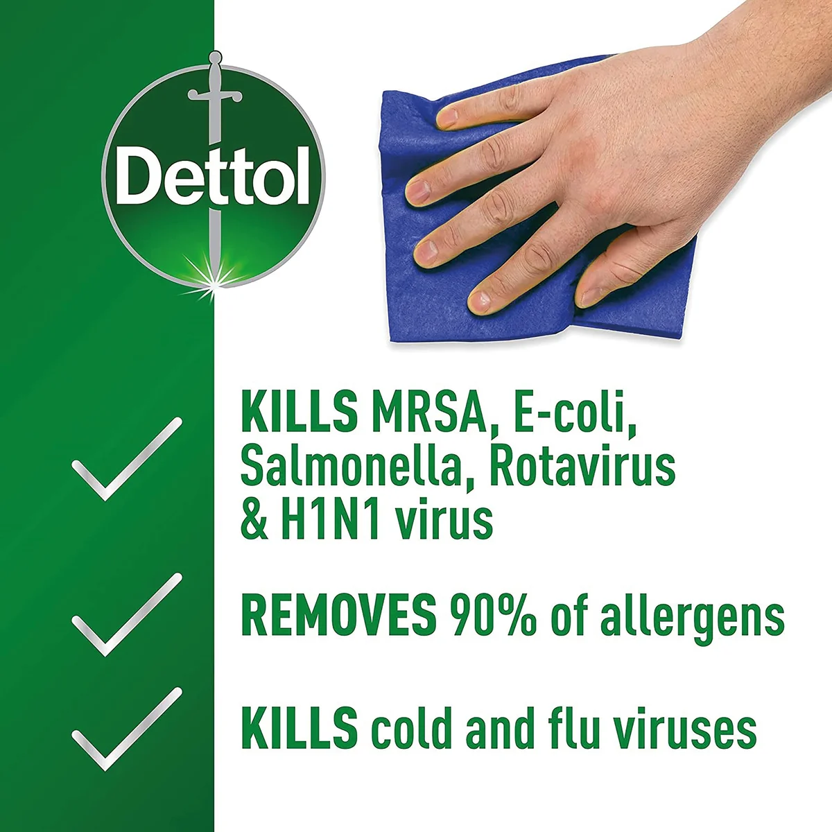 Dettol Antibacterial Cleaning Spray Refill Pouch 1.2 Litres (Pack of 4) 3109241 - Image 3